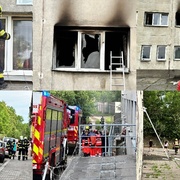 Muž zaútočil kladivem nejprve na auto a pak zapálil i byt