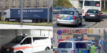 Sanitka, autobus, kamion – hned tři nehody zablokovaly Plzeň