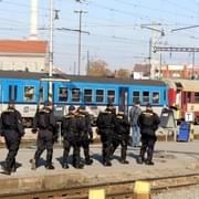 Zatýkání na Hlavním nádraží v Plzni
