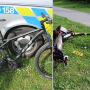 Střet cyklisty a koloběžkáře na cyklostezce v Plzni