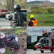 Dopravní nehoda motorkáře