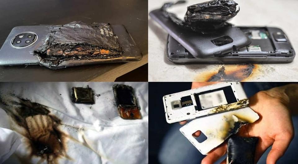 An old or damaged mobile phone or tablet battery can also endanger you