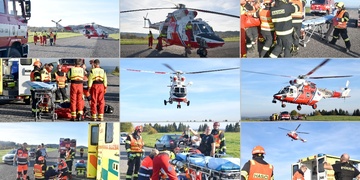 Motocyklista při pádu utrpěl vážná zranění včetně otevřené zlomeniny