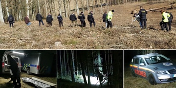 Policisté pátrali po zbývajících částech tělesných ostatků