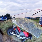 Vážná nehoda motorkáře