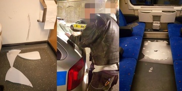 Parta mládeže řádila v rychlíku