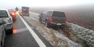 Ranní námraza řidiče zaskočila