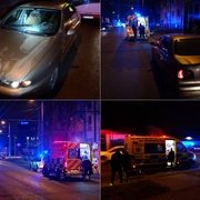 Opilá žena se psem vešla přímo před auto