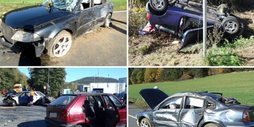 Série dopravních nehod i alkohol za volantem