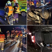 Hasiči vyprošťovali zraněnou a zaklíněnou ženu z kufru auta