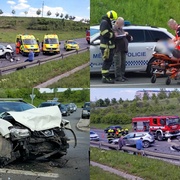 Střet vozů komplikuje dopravu na západním okruhu Plzně