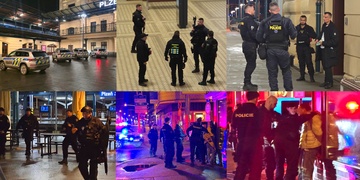 Oznámení o střelbě na nádraží spustilo noční manévry těžce vyzbrojených hlídek