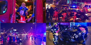 Střet osobních vozů u III. brány Škodovky