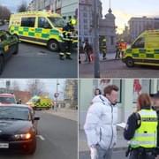 Střet vozu taxi s dalším autem v Plzni na Americké