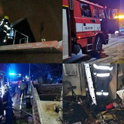 Požár domu v Evansově ulici