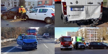 Střet vozů na Borech i na karlovarské výpadovce