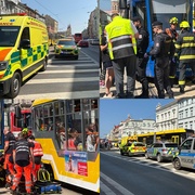 Tramvaj v centru Plzně srazila malé dítě