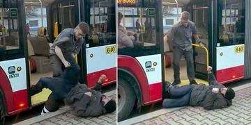 Řidič autobusu zpacifikoval dva agresivní cestující