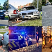 Sex dvou opilců v autě se proměnil v demoliční derby