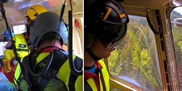 K těžce zraněné ženě slaňoval lékař z vrtulníku