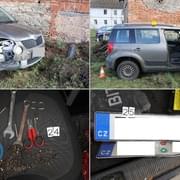 Krádež auta v Německu skončila nehodou v Česku