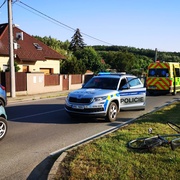 Střet auta s cyklistou
