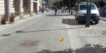 Střet cyklisty s chodci
