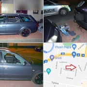Zloděj auto zdevastoval a vykradl