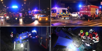 Převrácené auto i zraněné dítě