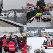 Záchrana malé holčičky i jejího pejska z řeky