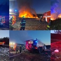 Dobřanskou skládku zachvátil další požár