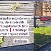 "Oranžová dodávka krade děti!" - nesmysl, uklidňují policisté veřejnost