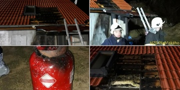 Plynovým topidlem si zapálil domek