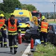 Vážná nehoda uzavřela silnici z Plzně do Domažlic