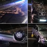 Vážná noční nehoda na mostě Milénia