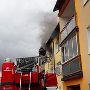 Požár bytu v Tachově