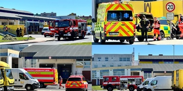 V poštovním depu v Plzni Křimicích zasahovaly všechny záchranné složky