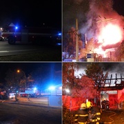 Obrovský požár vypukl přímo u čerpací stanice MOL