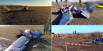 Policie hledá svědky pádu letadla