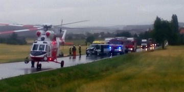 Vážná nehoda uzavřela silnici u Velkého Boru