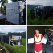 Polský kamion s německým návěsem, ukrajinským řidičem, vezoucí anglický Gin uzavřel českou silnici
