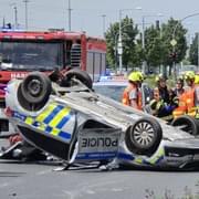 Vážná dopravní nehoda v Plzni na Borech
