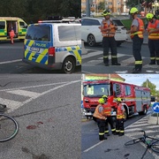 Střet auta s cyklistou