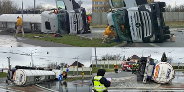 Velká syrovátková nehoda uzavřela Domažlickou