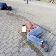 Plzeň, Husova ulice dopoledne, běžný výjev zde...