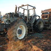 Shořel traktor s pluhem, škoda čtyři a půl milionu