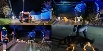 Po řidiči pátrali hasiči i psovod se psem