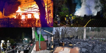 Ranní požár chatu zcela zlikvidoval