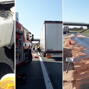 Dálnici D5 u Plzně uzavřela havárie