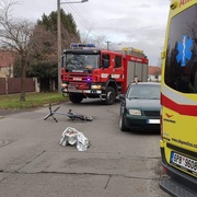 Cyklista je velice vážně zraněný